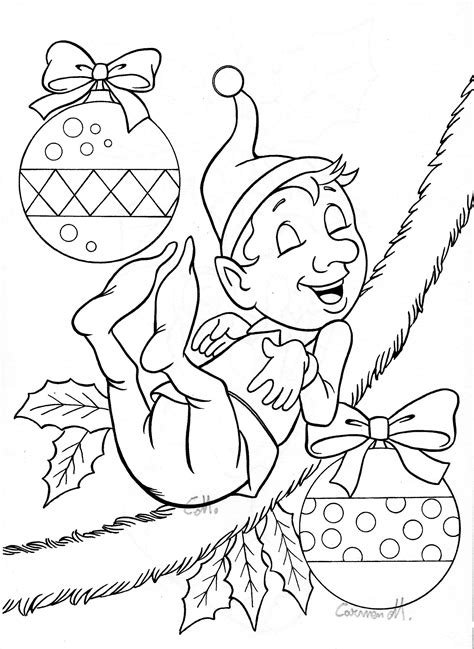 Elf Coloring Pages Printable