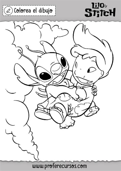 Dibujos De Lilo Y Stitch Para Imprimir Y Colorear