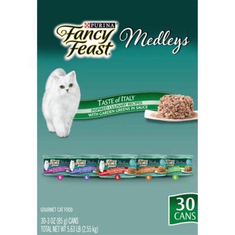 Purina Fancy Feast Wet Medleys Taste Of Italy Cat Food Variety Pack 30