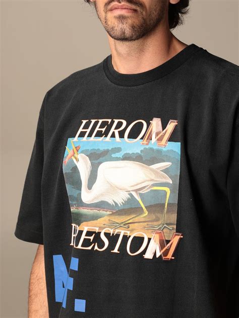 Heron Preston Camiseta Para Hombre Negro Camiseta Heron Preston