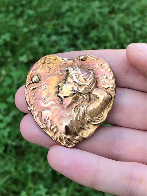 Nude Woman Art Brass Gem