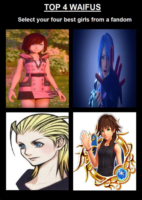 Top 4 Waifu Part 63 Kingdom Hearts By Iamkingdomhearts1000 On Deviantart