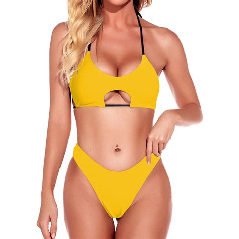 Tponi Rufflebutts Swimsuit Girls One Piece Yellow Bikini Clear S Walmart