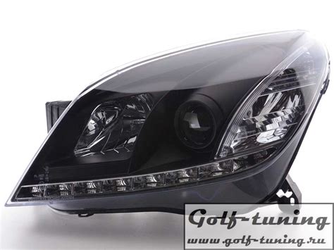 Opel Astra H Фары Devil eyes, Dayline черные – купить в Москве