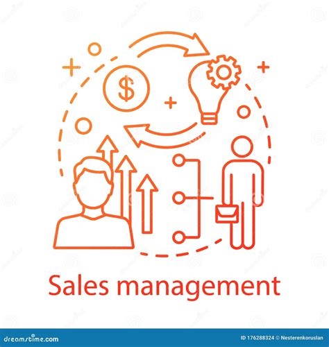 Sales Management Concept Icon Stock Vector Illustration Of Element Icon 176288324