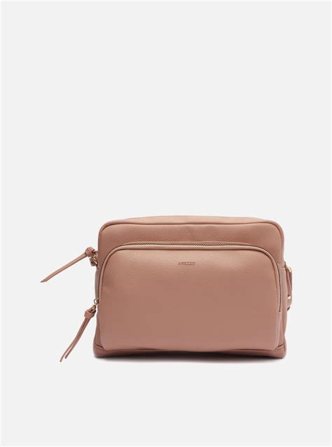 Bolsa Nude Tiracolo Média Arezzo