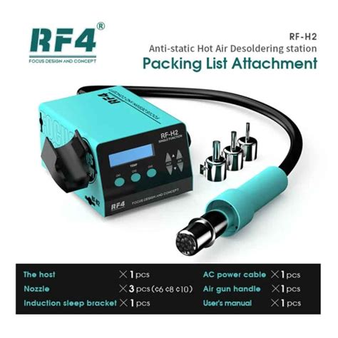RF4 RF H2 Lead Free Hot Air Soldering Rework Station EGsmTools