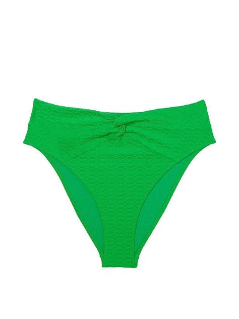 Y Ksek Bel Twist Cheeky Bikini Alt Ye Il Victoria S Secret