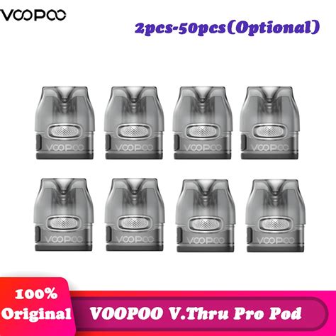 Original VOOPOO V Thru Pro Pod Vmate Pod Cartridges 0 7ohm 1 2ohm 3ml