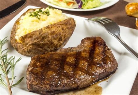 Grilled Steak Dinner Stock Photo Image 46716672