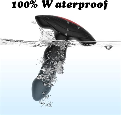 Vibrador anal masajeador de próstata con 10 modos de vibración 3 velocidades de empuje enchufe