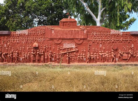 Terracotta Murals Jagdalpur Bastar Chhattisgarh India Asia Stock