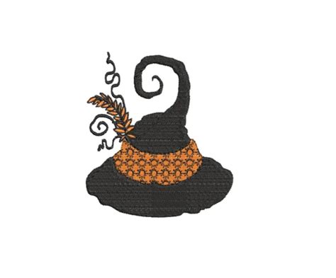 Witchs Hat Halloween Machine Embroidery Design 4x4 Hoop Machine Embroidery Machine