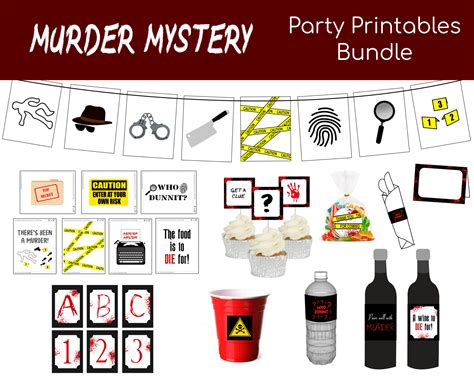 mystery murder party ideas 4