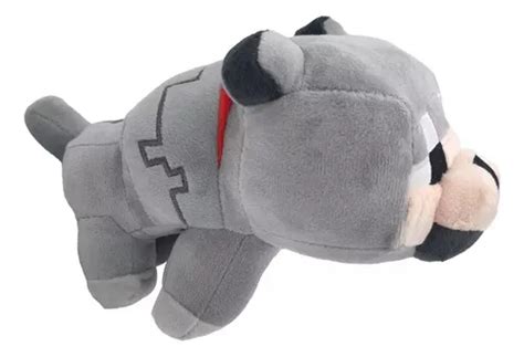 Pelucia Lobo Minecraft - Bonecos De Pelúcia De Lobo Do Minecraft, 25 Cm | Parcelamento sem juros
