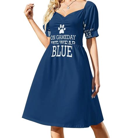 On Game Day We Wear Blue Dress dress for women women clothes Women's