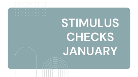 Stimulus Checks January 2024 How Do You Get Them And Who Is Eligible