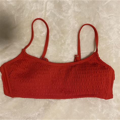 Red Bikini Top Never Worn No Tags No Depop