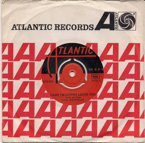 Led Zeppelin Babe I M Gonna Leave You Vinyl Discogs
