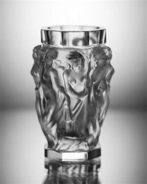 ART DECO Glass Clear Crystal Vase Czech Bohemian Hand Cut Nude Etsy