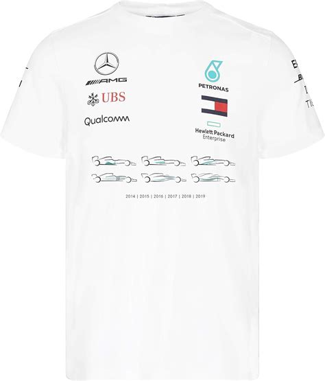 Mercedes Benz AMG Petronas Lewis Hamilton F1 White 6X World