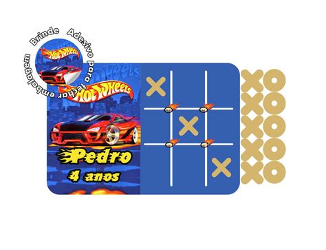 Jogo Da Velha Hot Wheels Em Mdf Elo Produtos Especiais