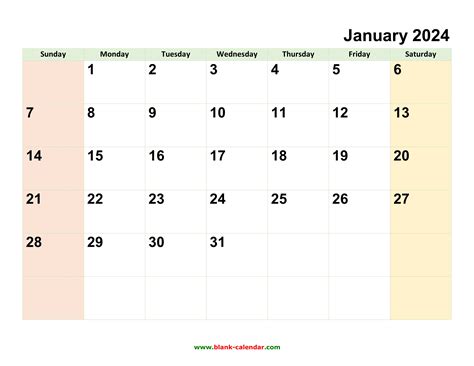 Monthly Calendar 2024 | Free Download, Editable and Printable