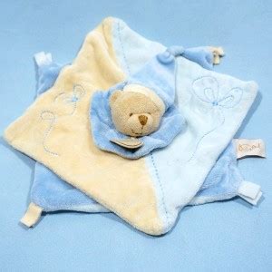 Toodoux spécialiste en sos doudou BABY NAT ours carré plat