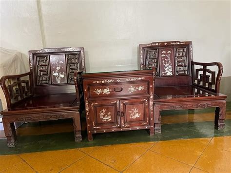 Vintage Chinese rosewood furniture set, Furniture & Home Living ...