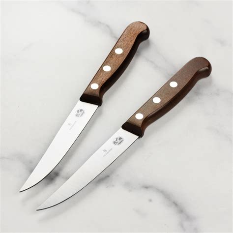 Victorinox Wood Steak Knife Set 2 Piece Fine Edge Cutlery And More