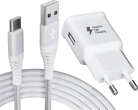 Chargeur USB avec Câble de Charge USB Type C Chargeur Rapide Pour