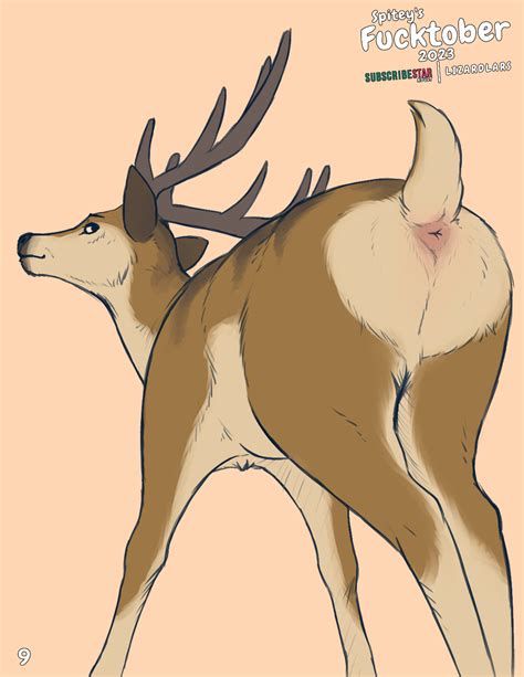 Rule Alternate Species Antlers Anus Ass Brown Body Brown Fur Deer Digital Media