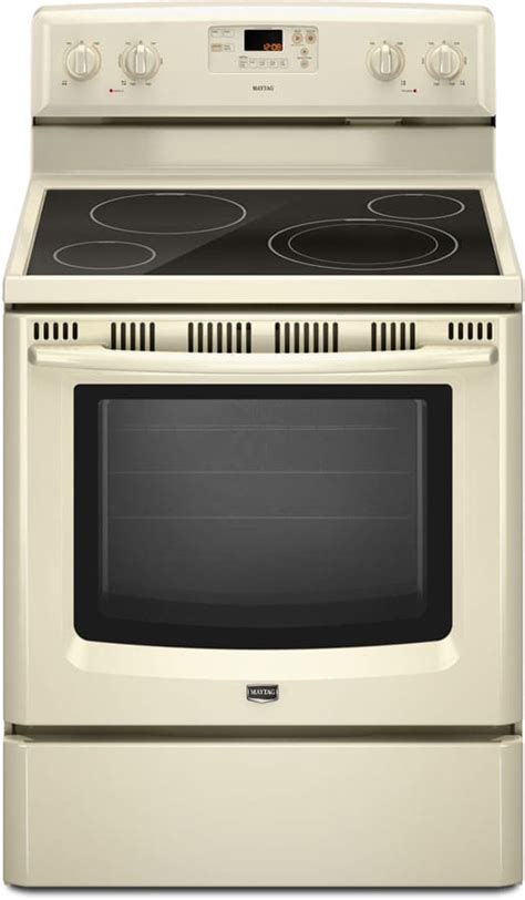 Maytag Mer8770wq 30 Inch Freestanding Electric Range With 4 Radiant Elements 56 Cu Ft