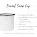 Enamel Camp Cup Mockup Mug Size Chart Cup Size Chart Mug Etsy