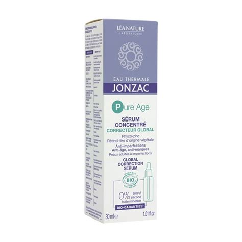 Le S Rum Concentr Jonzac Pure Age Correcteur Global Bio Anti Rides