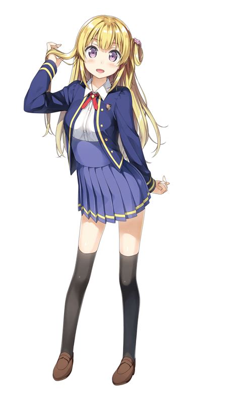 The Big ImageBoard TBIB 1girl 22 7 D Arm Behind Back Black Socks Blazer Blonde Hair Blue