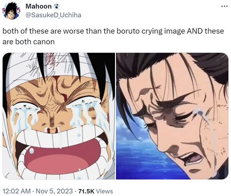 both of these are worse than the boruto crying image AND these are both canon | Eren Crying ...