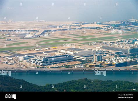 hong kong china april   hong kong international airport hkg