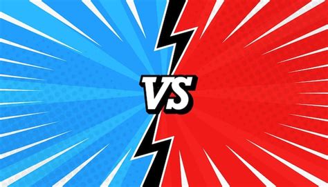 Premium Vector Versus Vs Letters Fight Backgrounds Comics Art Style