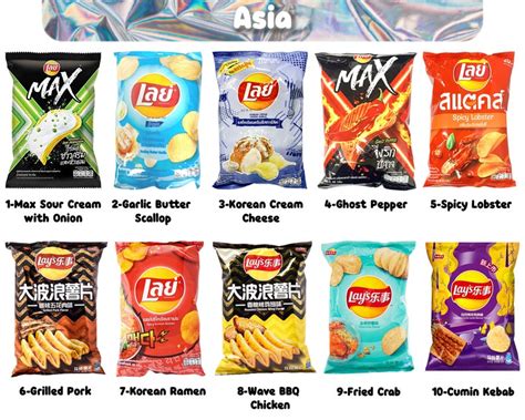 Rare Exotic Chips Lays Cheetos Doritos Asia Exclusive Snack Flavors