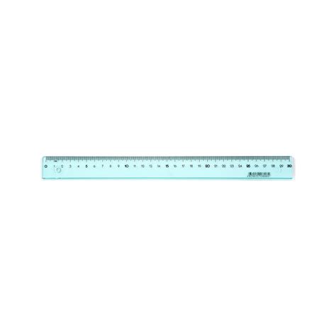 Линейка Attache Bright Colours 30 см пластиковая прозрачная голубая ...
