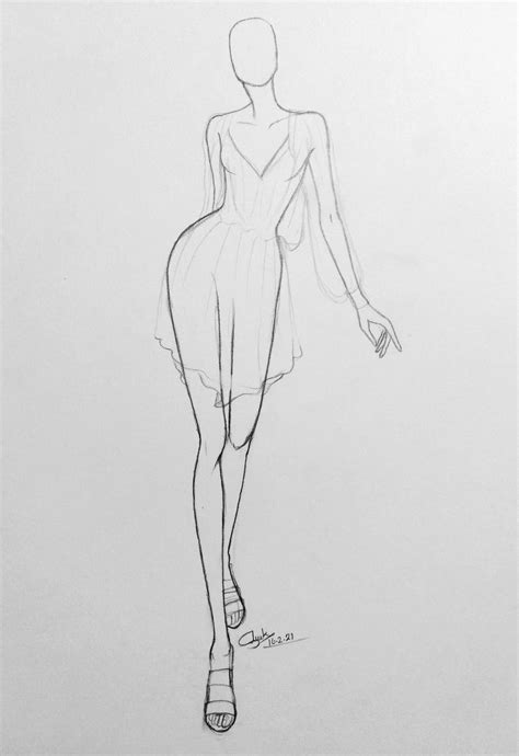 Fashion Illustration Sketch Fashion Figure Fashion Croquis Poses