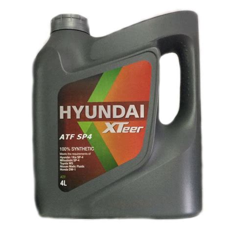 Масло трансмиссионное Hyundai XTeer ATF SP4 4л - купить по выгодной ...