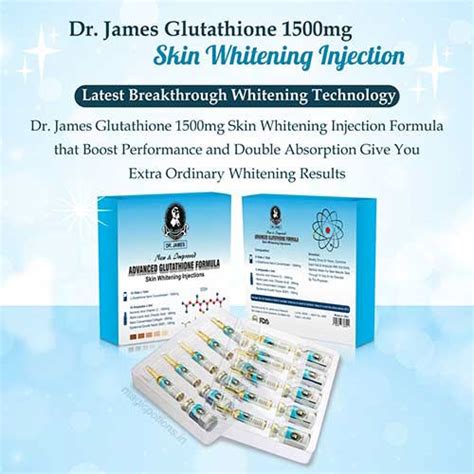 Dr James Glutathione Mg Skin Whitening Injection Sessions