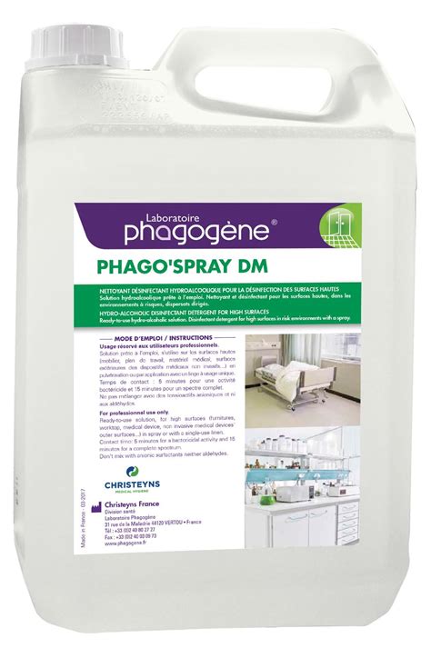 Phago Spray DM Desinfectant Hydroalcoolique 5L