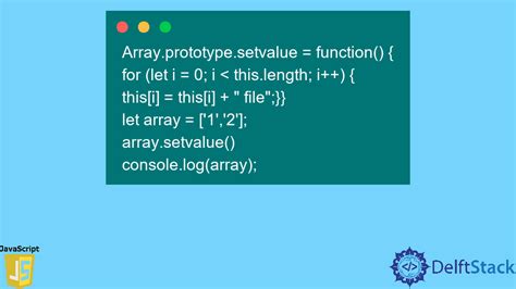 Javascript Array Prototype Property Delft Stack