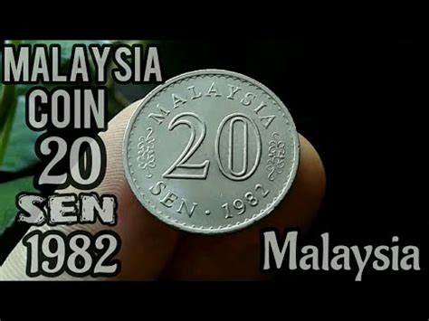 Malaysia Coin 20 Sen 1982 Duit Syiling Lama Yang Malaysian Koin