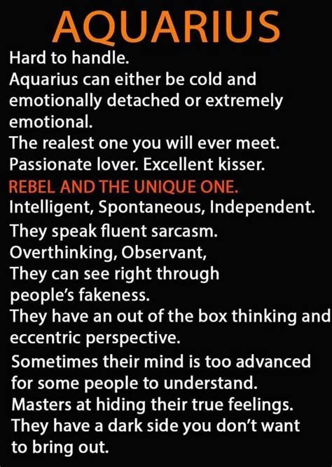 Aquarius Characteristics Traits