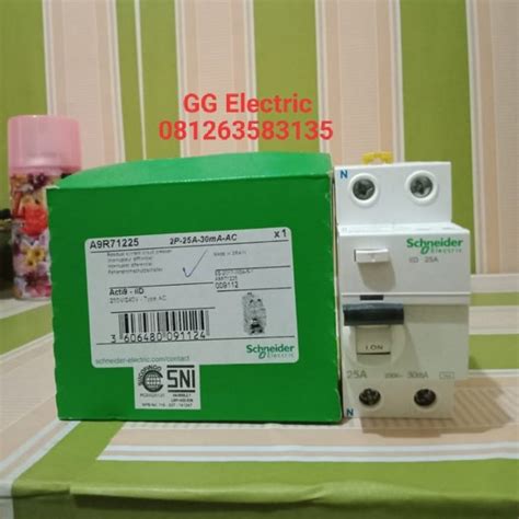 Jual Rccb Elcb Acti9 2p 25a 30ma Schneider Di Lapak Gg Electric Bukalapak