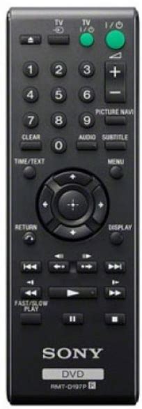 Sony Rmt D P Original Remote Control Eur Remote Control World